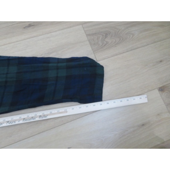 Polo Ralph Lauren Pajama Pants Mens Medium Tartan Plaid Sleepwear Green Flannel - Picture 11 of 11